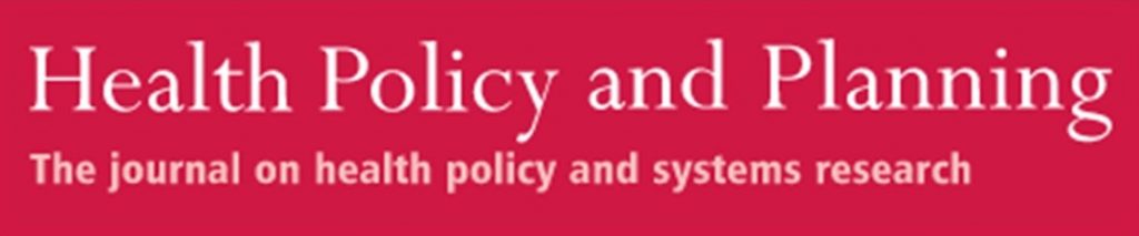 Health Policy and Planning